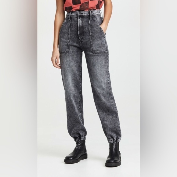 Mother The Wrapper Patch Springy Ankle Jeans in Train Wreck Size 23 - Picture 1 of 16